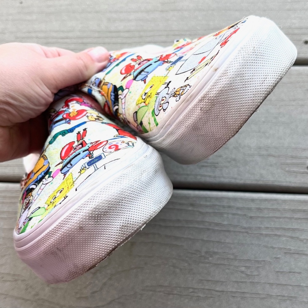 Vans Spongebob SquarePants Slip-Ons - Women 9 - Great Condition - Picture 7 of 8